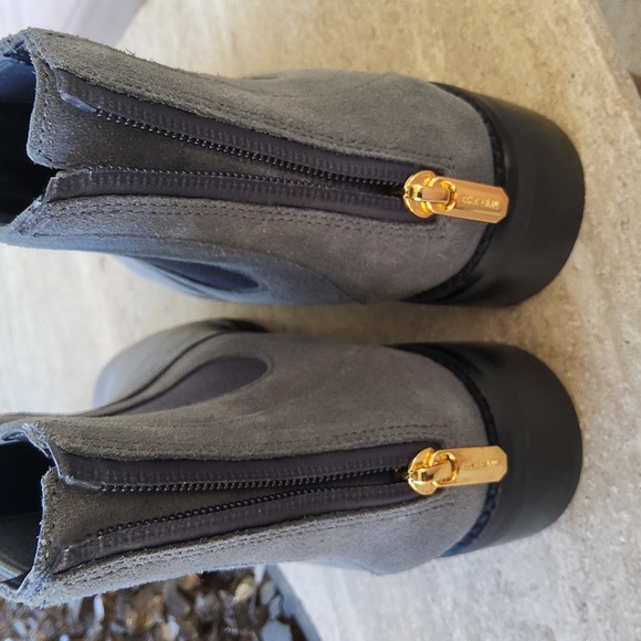 Cole Haan Gray Suede Ladies Boots size 8 M - Picture 6 of 11